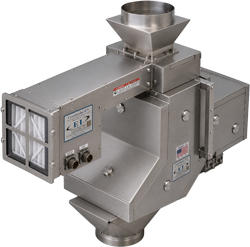 CentriFeeder for extremely hot materials