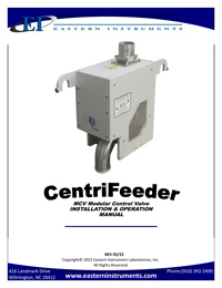 CentriFeeder MCV Manuals